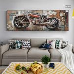 Tableau Moto Vintage