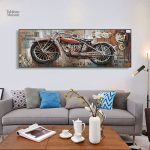 Décoration murale moto classique