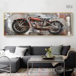 Œuvre d'art moto ancienne