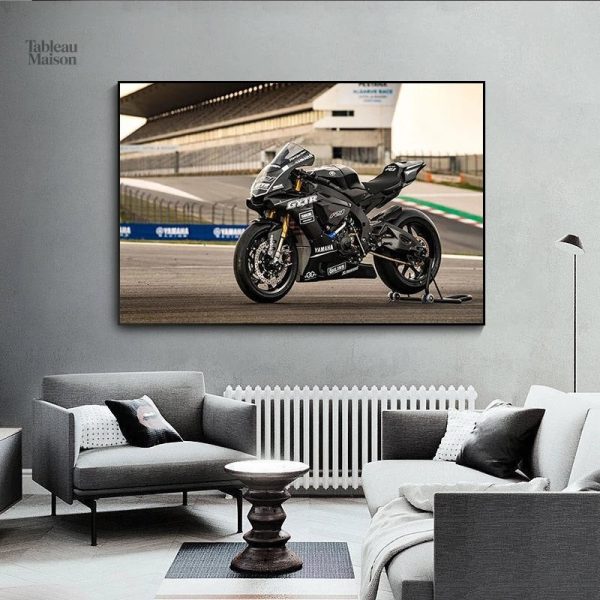 Illustration artistique de moto Yamaha