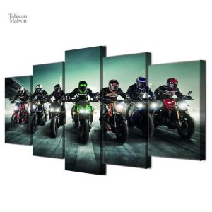 Décor mural moto, design captivant pour passionnés de deux-roues