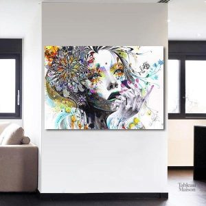 Tableau La rêveuse, œuvre artistique moderne et inspirante