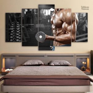 Tableau de musculation avec illustration d'exercices