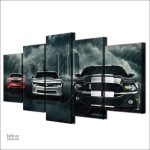Art mural Mustang, design inspiré par la célèbre voiture américaine