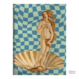 Tableau coloré représentant la naissance de Vénus