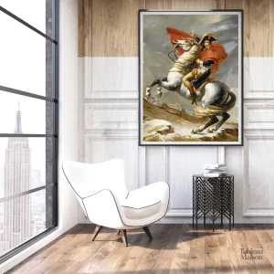 Représentation de Napoléon sur son cheval majestueux