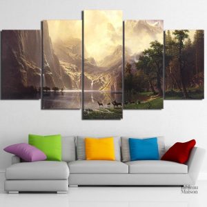 Tableau de paysage naturel évoquant la tranquillité et la beauté
