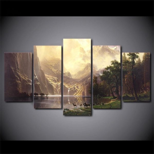 Peinture de nature apaisante, idéale pour un intérieur calme