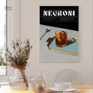 Tableau Negroni pour décoration de cuisine