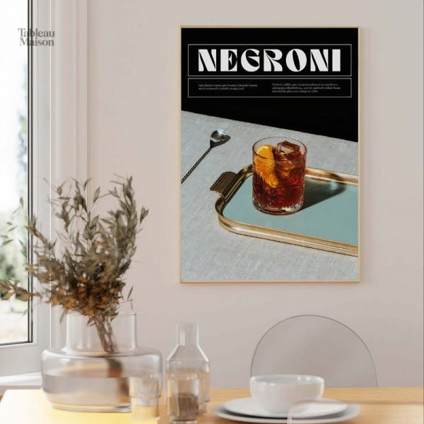 Tableau Negroni pour décoration de cuisine