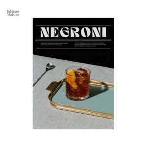 Tableau décoratif sur le thème du cocktail Negroni