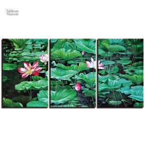 Peinture décorative de nénuphars pour embellir votre intérieur