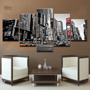 Représentation graphique de la ville de New-York en tableau
