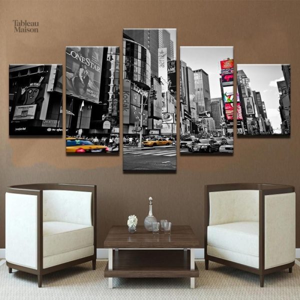 Représentation graphique de la ville de New-York en tableau