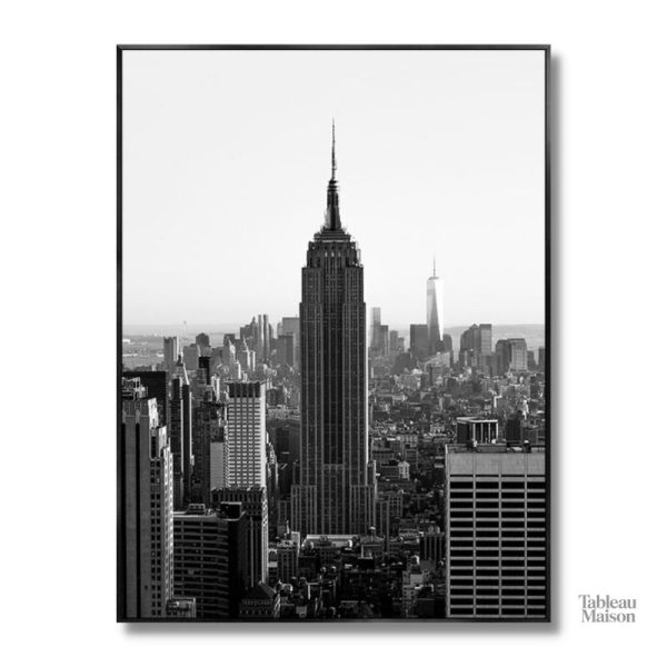 Décor mural New York en noir et blanc pour un style moderne