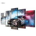 Œuvre d'art inspirée de la Nissan 370z Nismo, décoration moderne