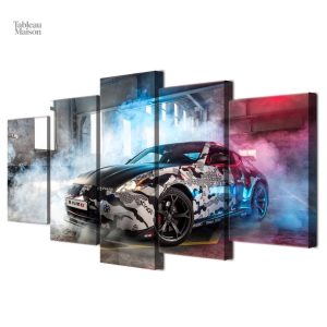 Œuvre d'art inspirée de la Nissan 370z Nismo, décoration moderne