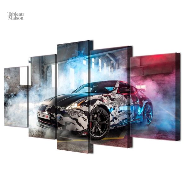 Œuvre d'art inspirée de la Nissan 370z Nismo, décoration moderne