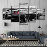 Tableau Nissan GT-R en décoration murale moderne