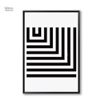 Design élégant en noir et blanc pour un espace minimaliste