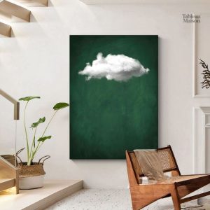 Illustration minimaliste d'un nuage sur fond clair