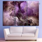 Tableau Nuages mauves décoratif pour un intérieur apaisant
