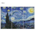 Tableau artistique représentant un ciel étoilé par Van Gogh