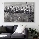 Ouvriers de New-York, tableau artistique contemporain