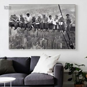 Ouvriers de New-York, tableau artistique contemporain
