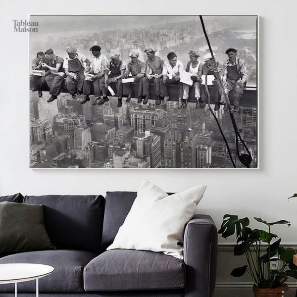 Ouvriers de New-York, tableau artistique contemporain