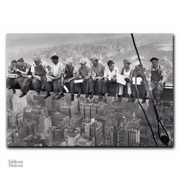 Art mural New-York, tableau sur la vie des travailleurs