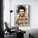 Tableau Pablo Escobar en style contemporain