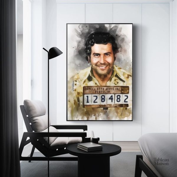 Tableau Pablo Escobar en style contemporain