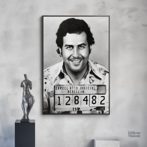 Art mural inspiré par la figure de Pablo Escobar