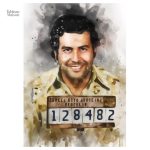 Œuvre d'art évoquant la personnalité de Pablo Escobar