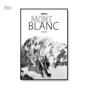 Art mural Mont Blanc, idéal pour embellir un intérieur