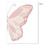 Oeuvre d'art représentant un papillon coloré et délicat