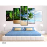 Tableau tropical avec une ambiance relaxante et exotique