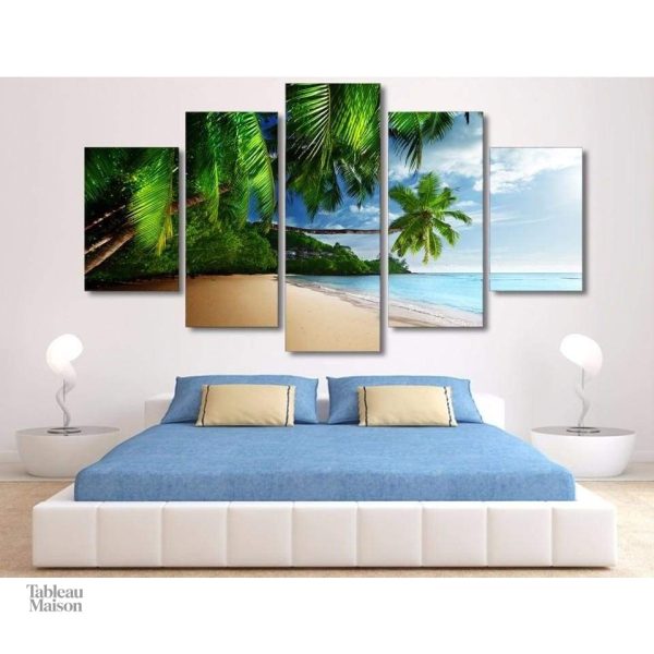 Tableau tropical avec une ambiance relaxante et exotique
