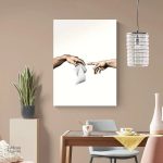 Décor toile toilettes avec touche comique et artistique
