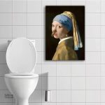 Tableau parodie de la jeune fille à la perle