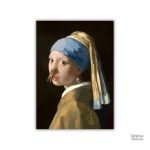 Interprétation humoristique du tableau classique de Vermeer