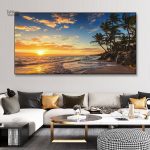 Tableau décoratif sur le thème de la mer, idéal pour un intérieur relaxant
