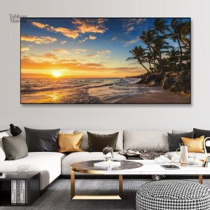 Tableau décoratif sur le thème de la mer, idéal pour un intérieur relaxant