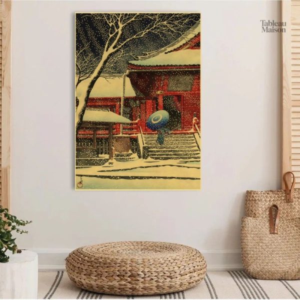 Tableau Paysages Japonais Rétro en style traditionnel
