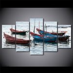 Oeuvre d'art sur le thème de la pêche artisanale