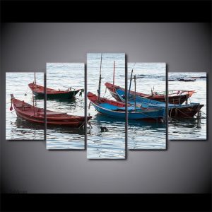 Oeuvre d'art sur le thème de la pêche artisanale
