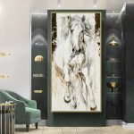 Chevaux majestueux en toile décorative