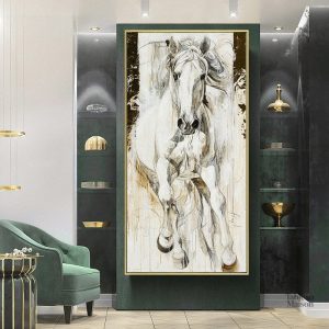 Chevaux majestueux en toile décorative