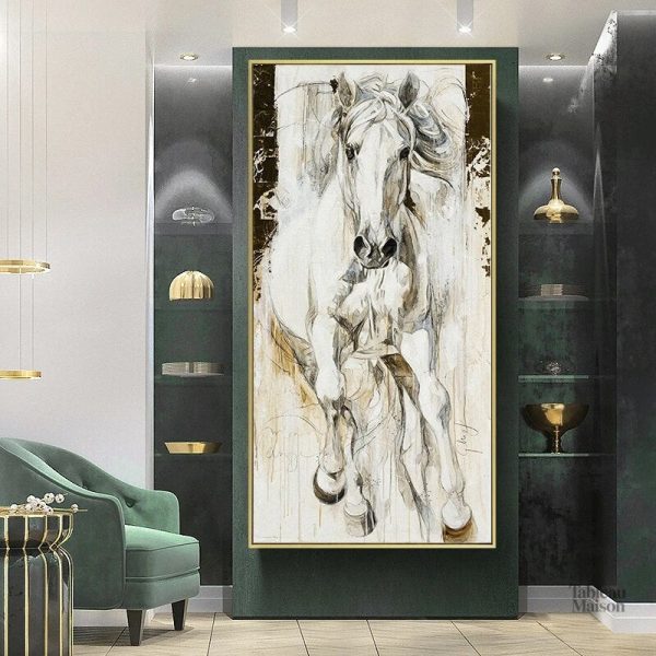 Chevaux majestueux en toile décorative